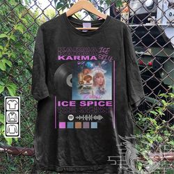 ice spice taylor rap shirt, karma song 90s y2k merch vintage hiphop sweatshirt, ice spice retro unisex gift bootleg hood