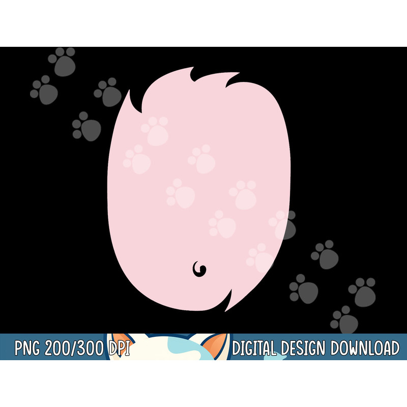 Pig Costume TShirt Pink Fur Pig Belly Cute DIY Halloween png, sublimation copy.jpg