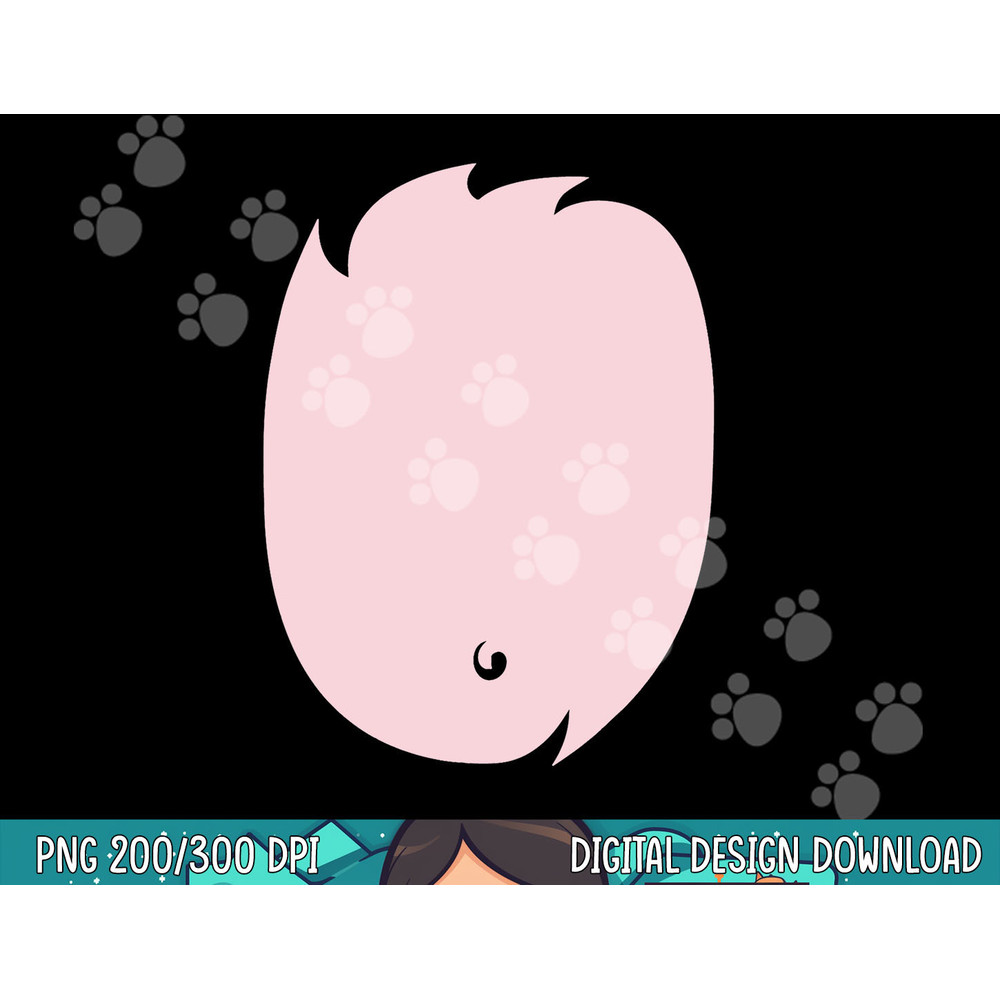 Pig Costume TShirt Pink Fur Pig Belly Cute DIY Halloween png, sublimation copy.jpg