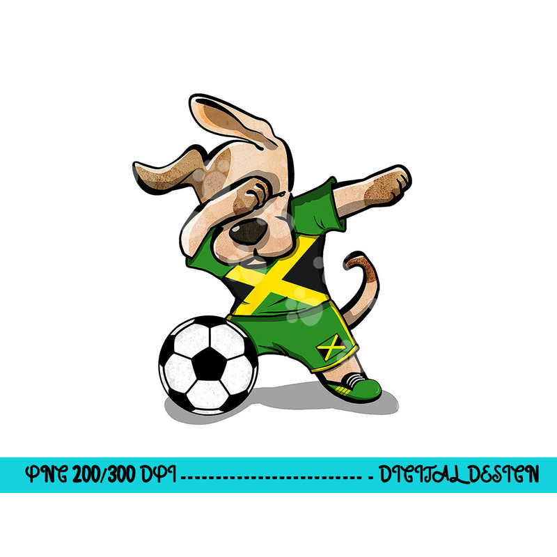Dabbing Dog Jamaica Soccer Jamaican Flag Football Lover Gift png, sublimation copy.jpg