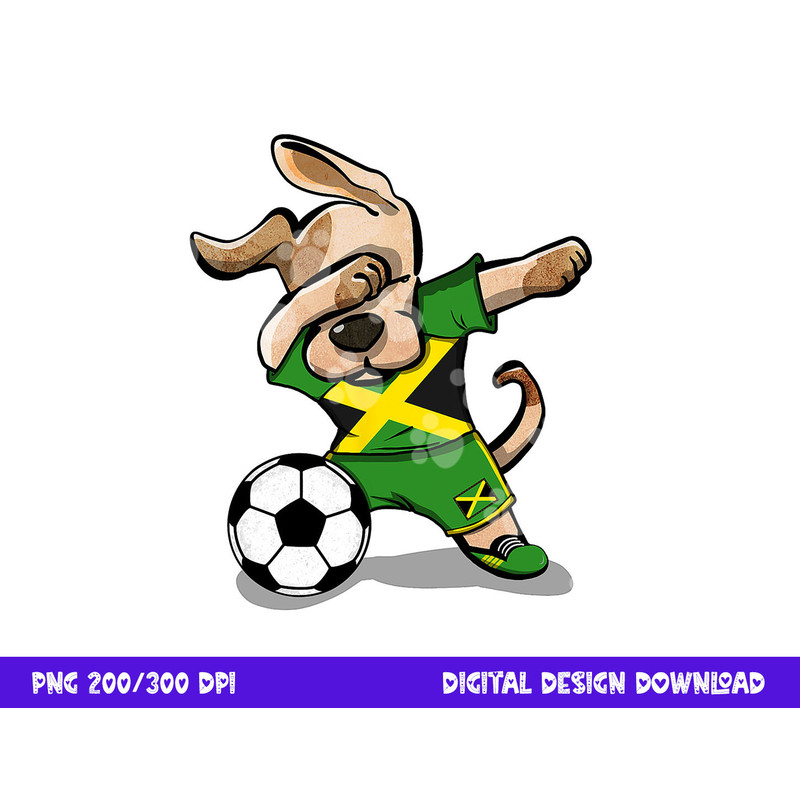 Dabbing Dog Jamaica Soccer Jamaican Flag Football Lover Gift png, sublimation copy.jpg