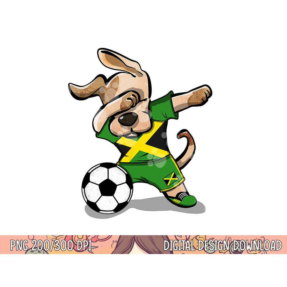 Dabbing Dog Jamaica Soccer Jamaican Flag Football Lover Gift png, sublimation copy.jpg
