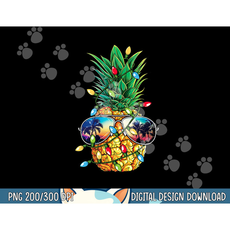 Pineapple Christmas Tree Lights Xmas Women Boys Sunglasses png, sublimation copy.jpg