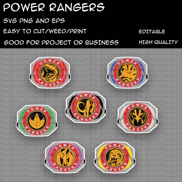 Power Ranger Symbol Digital File | Inspire Uplift