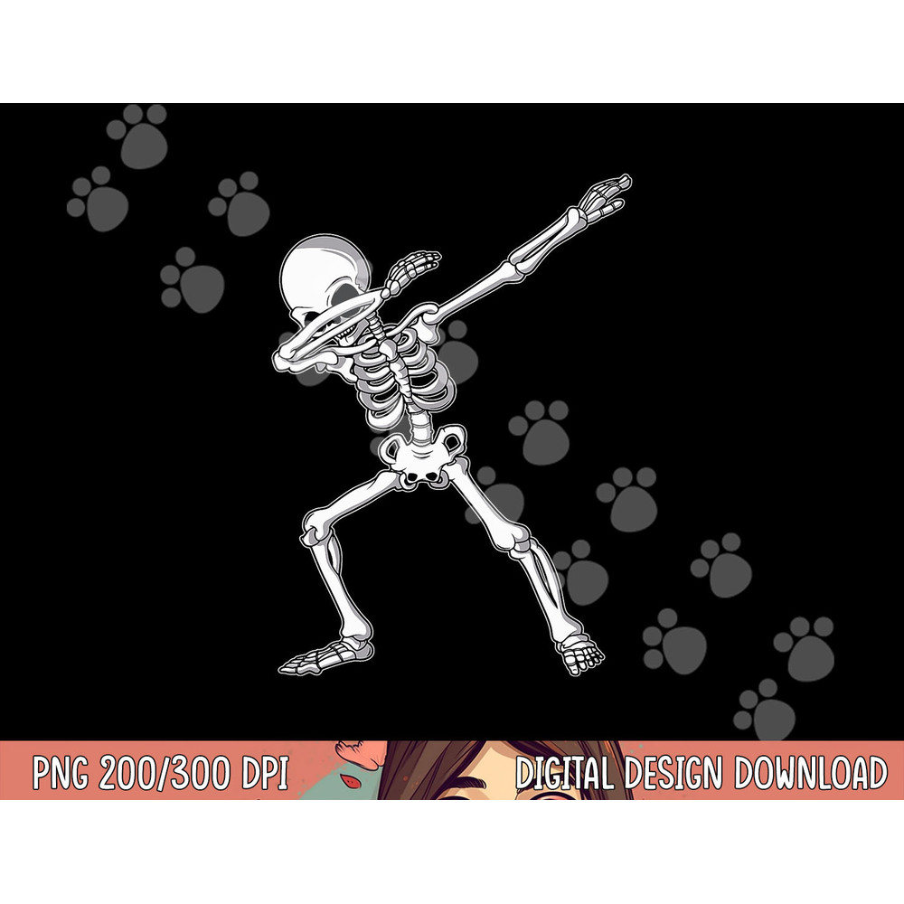 Dabbing Skeleton Shirt Kids Adult Dab Boys Funny Halloween png,sublimation copy.jpg
