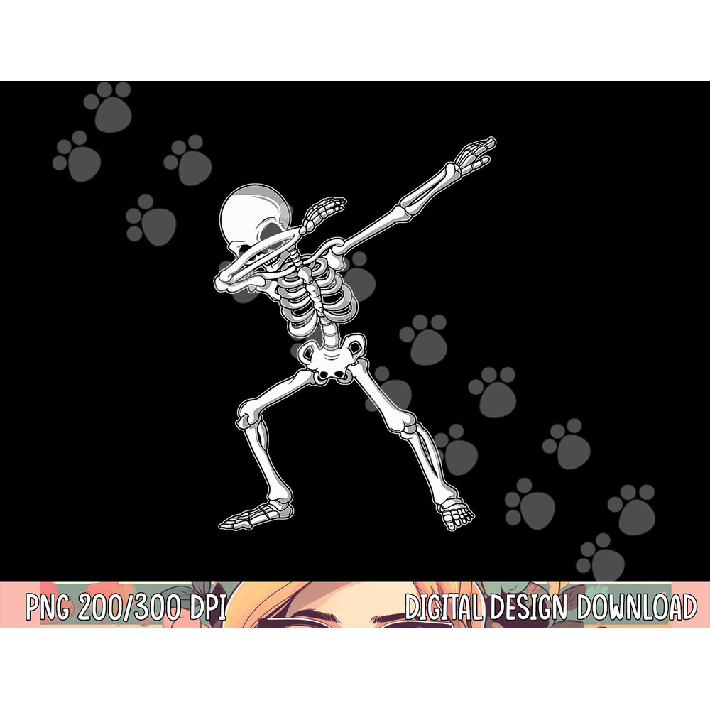 Dabbing Skeleton Shirt Kids Adult Dab Boys Funny Halloween png,sublimation copy.jpg