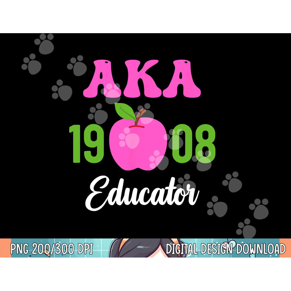 Pink Green AKA Educator Black History Month Teacher Squad png, sublimation.jpg