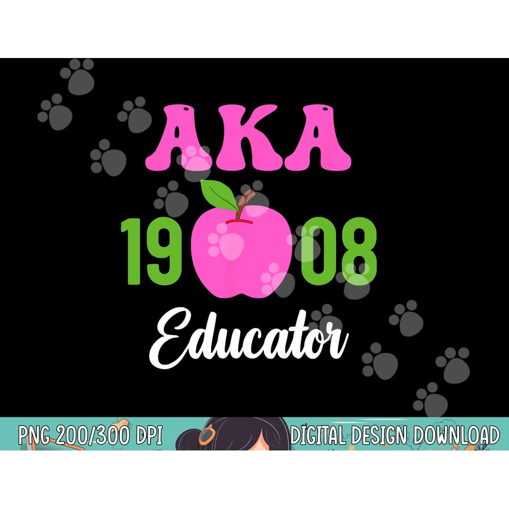 Pink Green AKA Educator Black History Month Teacher Squad png, sublimation copy.jpg