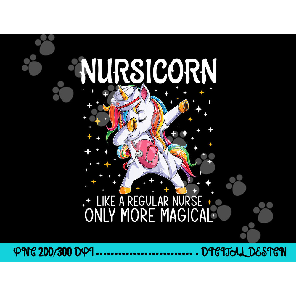 Dabbing Unicorn Nursicorn Funny Nurse Gift women men CNA RN png, sublimation copy.jpg
