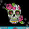 Pink Rose Sugar Skull Dia De Los Muertos Mexican Halloween png, sublimation copy.jpg