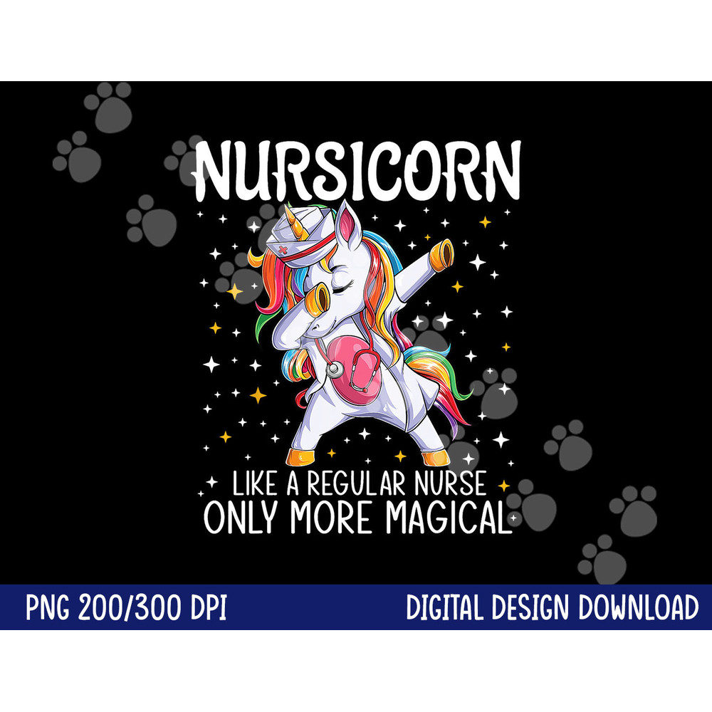 Dabbing Unicorn Nursicorn Funny Nurse Gift women men CNA RN png, sublimation copy.jpg