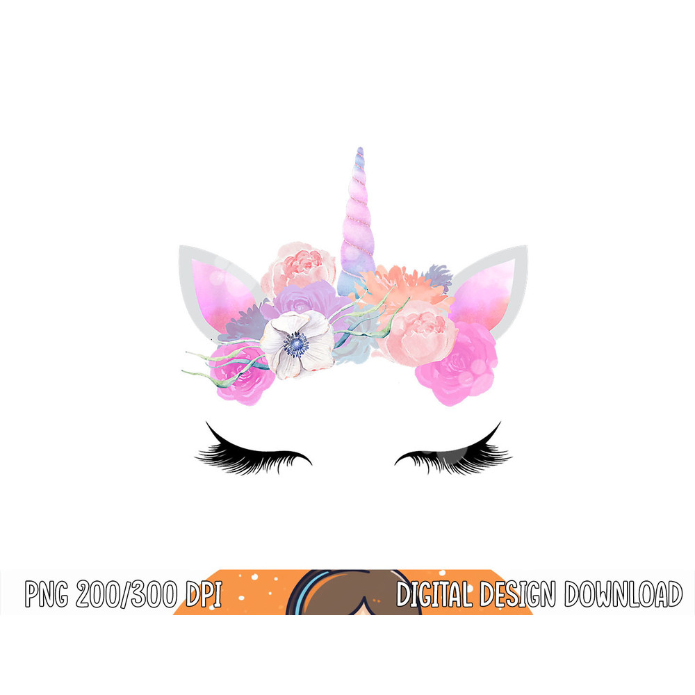 Pink Unicorn Halloween Costume Face Unicorn Birthday Party png, sublimation copy.jpg