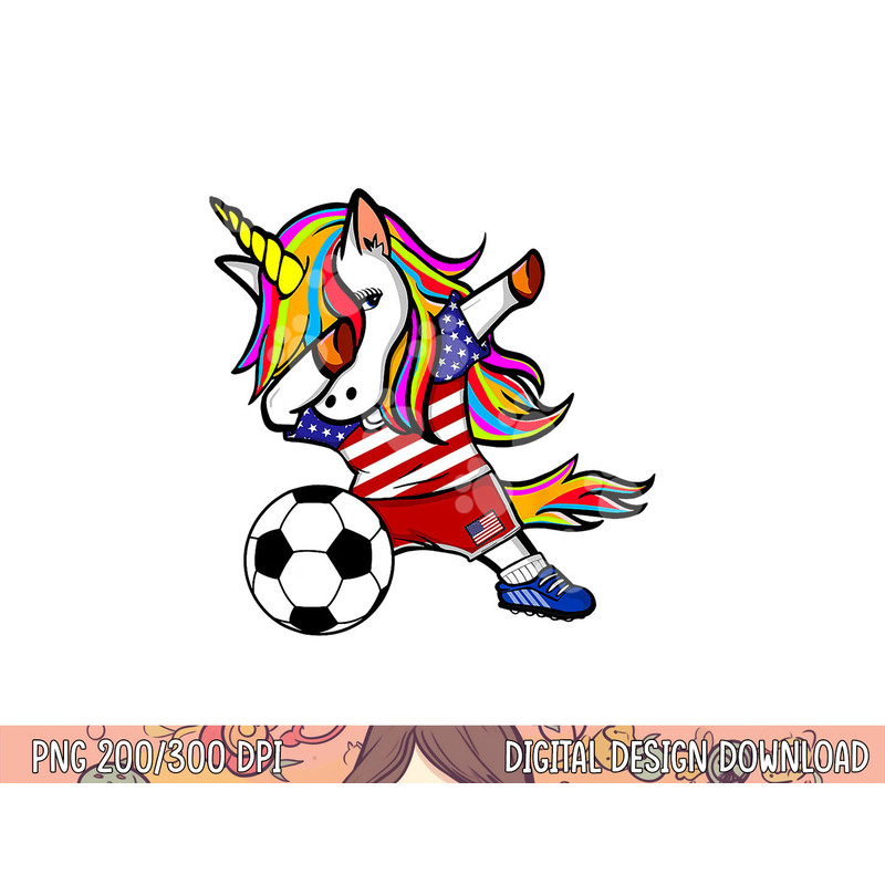 Dabbing Unicorn United States Football American Flag Soccer png, sublimation copy.jpg