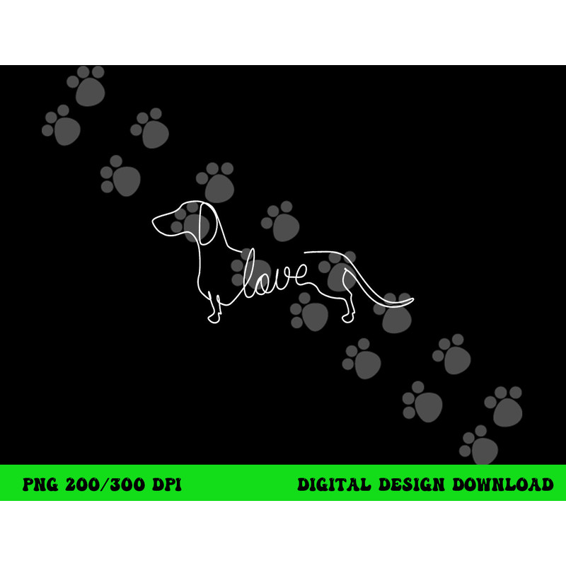 Dachshund Chiweenie Wiener Dog Love Art Sketch Gift png, sublimation png, sublimation copy.jpg