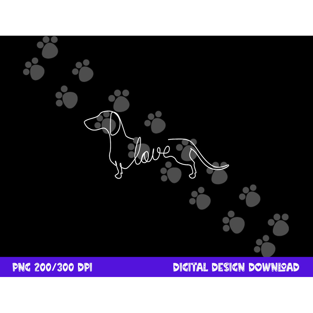 Dachshund Chiweenie Wiener Dog Love Art Sketch Gift png, sublimation png, sublimation copy.jpg