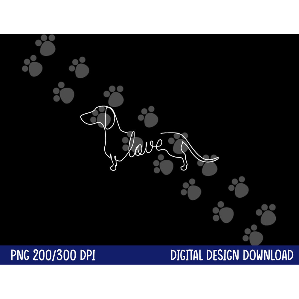 Dachshund Chiweenie Wiener Dog Love Art Sketch Gift png, sublimation png, sublimation copy.jpg