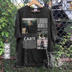 playboi carti rap shirt, in abundance album 90s y2k merch vintage rapper hiphop sweatshirt, retro unisex gift bootleg ho