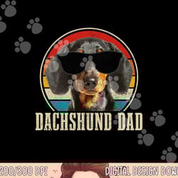 dachshund dad vintage sunglasses funny doxie wiener dog png, sublimation copy