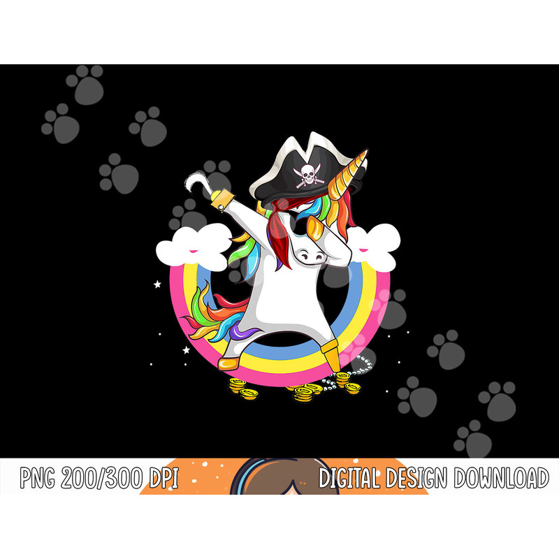 Pirate magical unicorn Funny awesome Halloween Costume png, sublimation copy.jpg