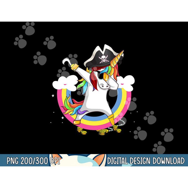Pirate magical unicorn Funny awesome Halloween Costume png, sublimation copy.jpg