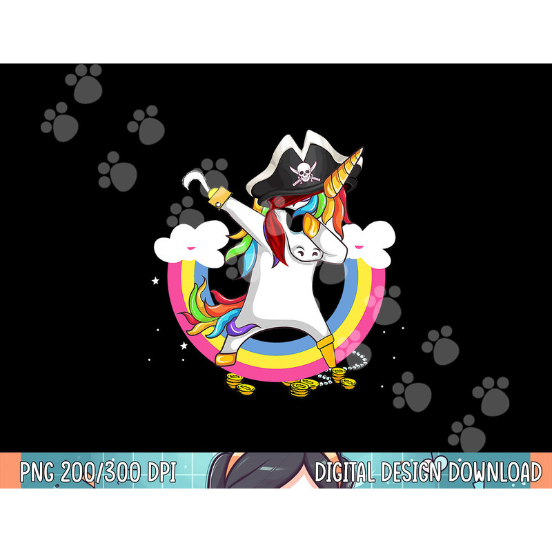 Pirate magical unicorn Funny awesome Halloween Costume png, sublimation.jpg