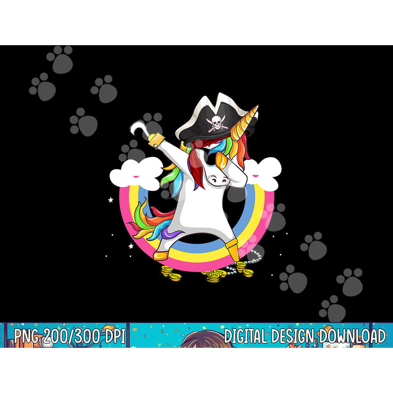 Pirate magical unicorn Funny awesome Halloween Costume png, sublimation copy.jpg