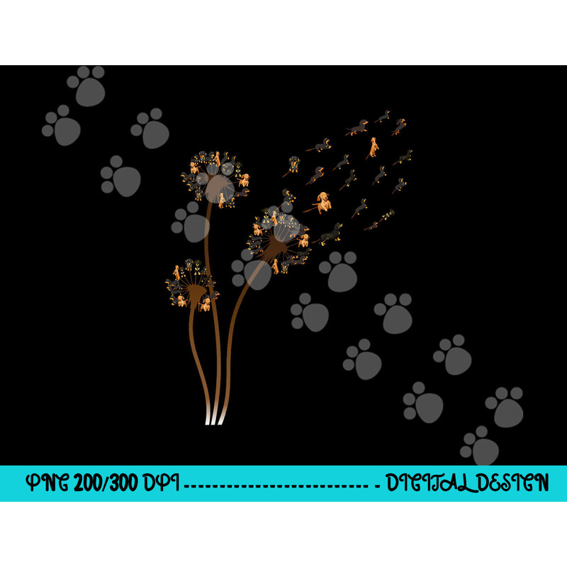 Dachshund Flower Fly Dandelion Funny Cute Dog Lover png, sublimation copy.jpg