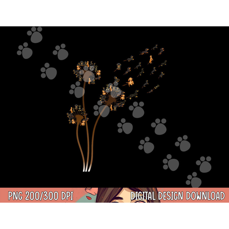 Dachshund Flower Fly Dandelion Funny Cute Dog Lover png, sublimation copy.jpg
