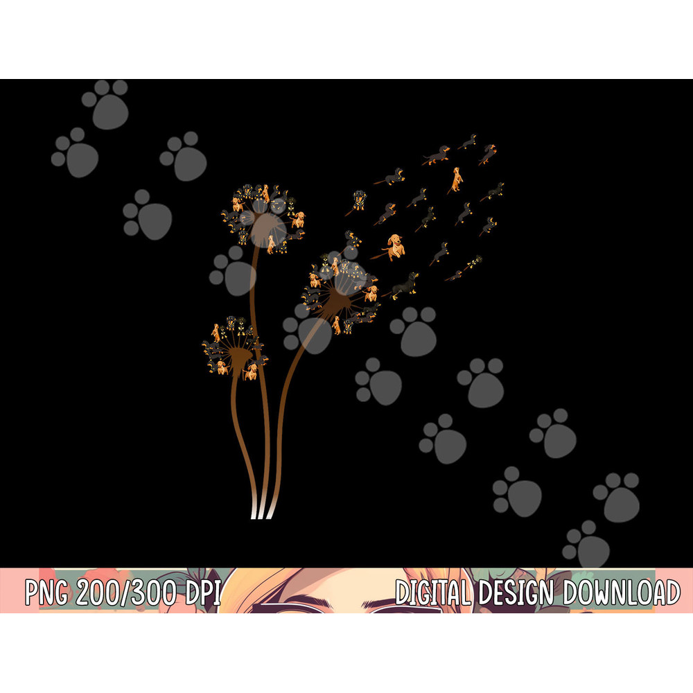 Dachshund Flower Fly Dandelion Funny Cute Dog Lover png, sublimation copy.jpg