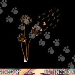 dachshund flower fly dandelion funny cute dog lover png, sublimation copy