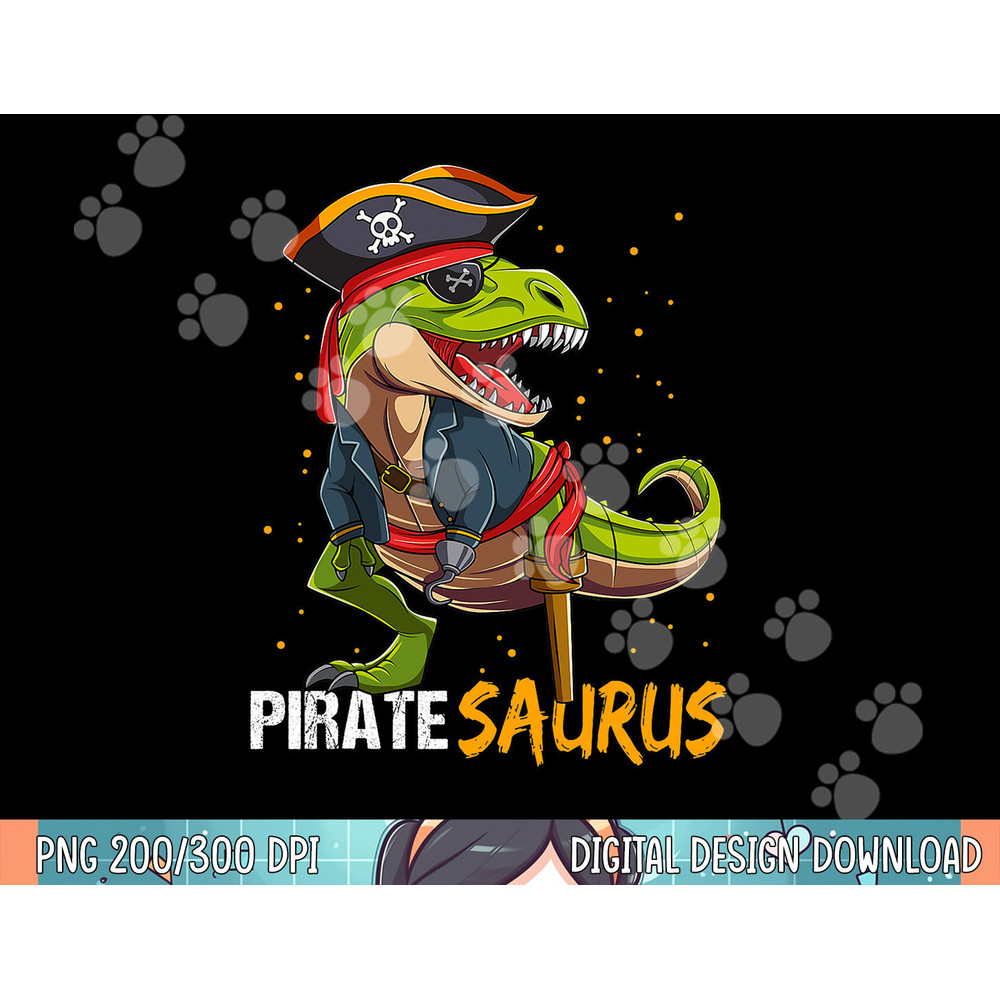 Pirate Saurus Dinosaur T Rex Halloween For Boys Kids png, sublimation.jpg