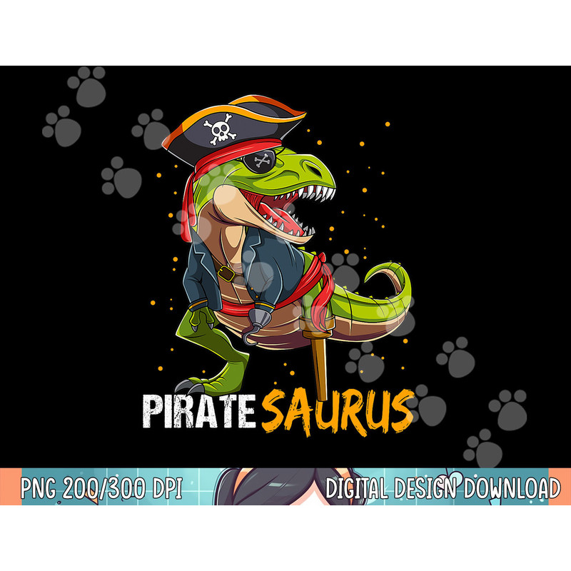 Pirate Saurus Dinosaur T Rex Halloween For Boys Kids png, sublimation.jpg