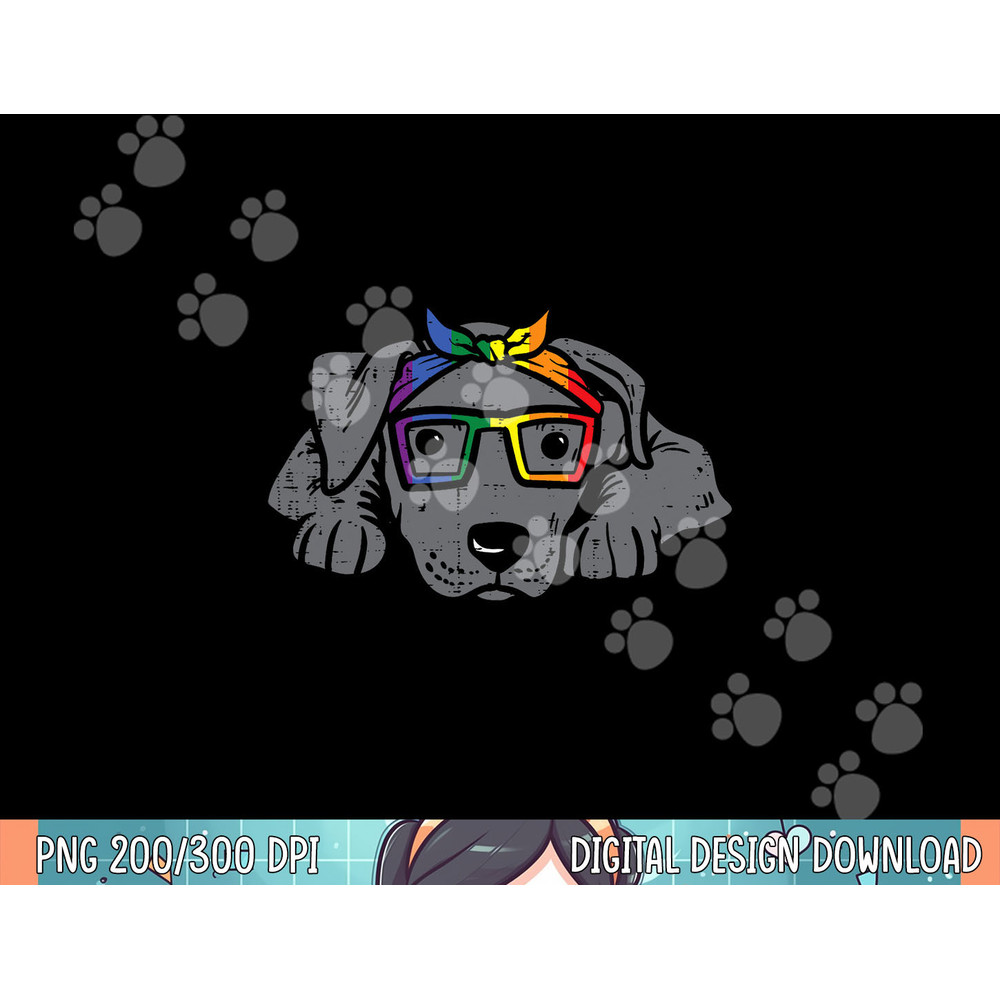 Pitbull Dog Bandana LGBTQ Rainbow Flag Gay Pride Ally Lover png, sublimation.jpg