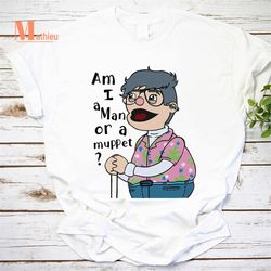 man or muppet trending vintage t-shirt, muppet lover gift, the muppet shirt, the muppet movie shirt, man or muppet shirt