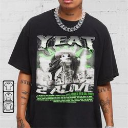 yeat rap shirt, yeat 2 alive rapper 90s sweatshirt, album retro graphic gifts unisex gift hoodie rap1104vl