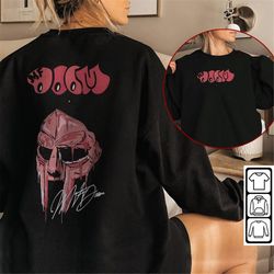 mf doom rap shirt double sided, mf doom y2k madvillain metal face vintage sweatshirt, mf doom unisex gift hoodie rap2905