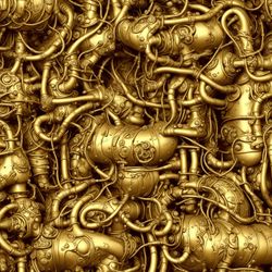 steampunk 67 seamless tileable repeating pattern