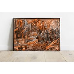 lord of the rings poster | lotr fellowship of the ring wall art | lord of the rings horizontal poster | lord of the ring