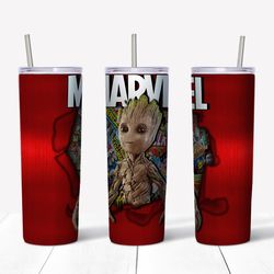 baby groot tumbler png, superhero tumbler 20 oz, cartoon tumbler 20 oz sublimation design png, tumble groot png