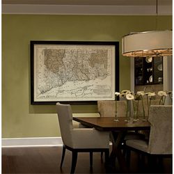 connecticut map 1796 historical map of connecticut restoration decorator style map ct map print large wall map home offi