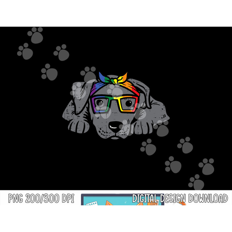 Pitbull Dog Bandana LGBTQ Rainbow Flag Gay Pride Ally Lover png, sublimation copy.jpg
