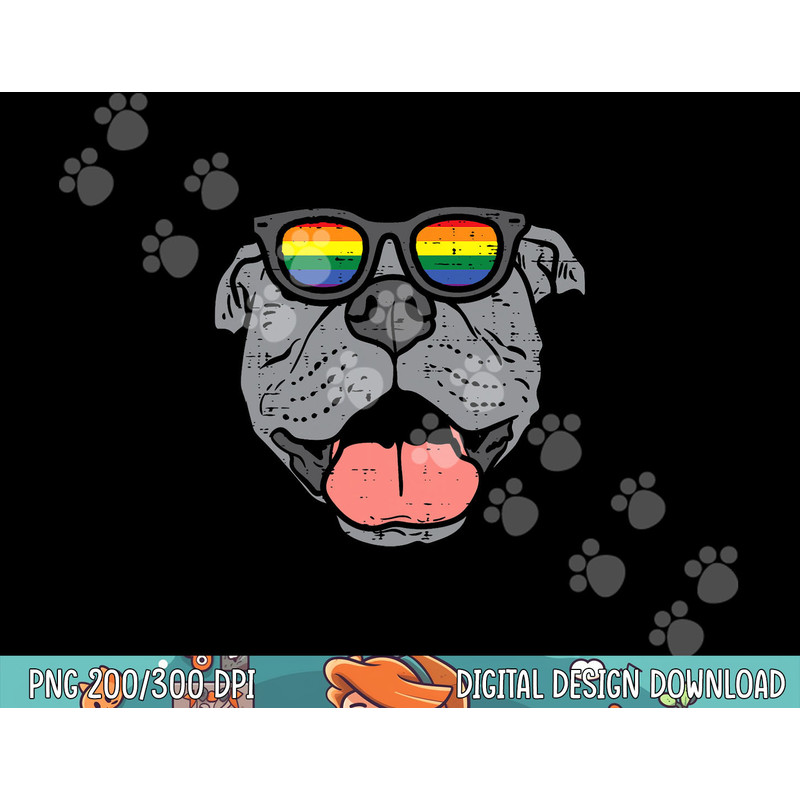 Pitbull Dog LGBTQ Rainbow Flag Gay Pride Ally Dog Lover png, sublimation copy.jpg
