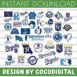 37 files kansas city royals svg, kansas city, royals logo, kansas city royals printables, mlb svg, clipart, instant
