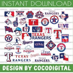 37 files texas rangers svg, baseball clipart, cricut texas svg, rangers svg, cutting files, mlb svg, instant download