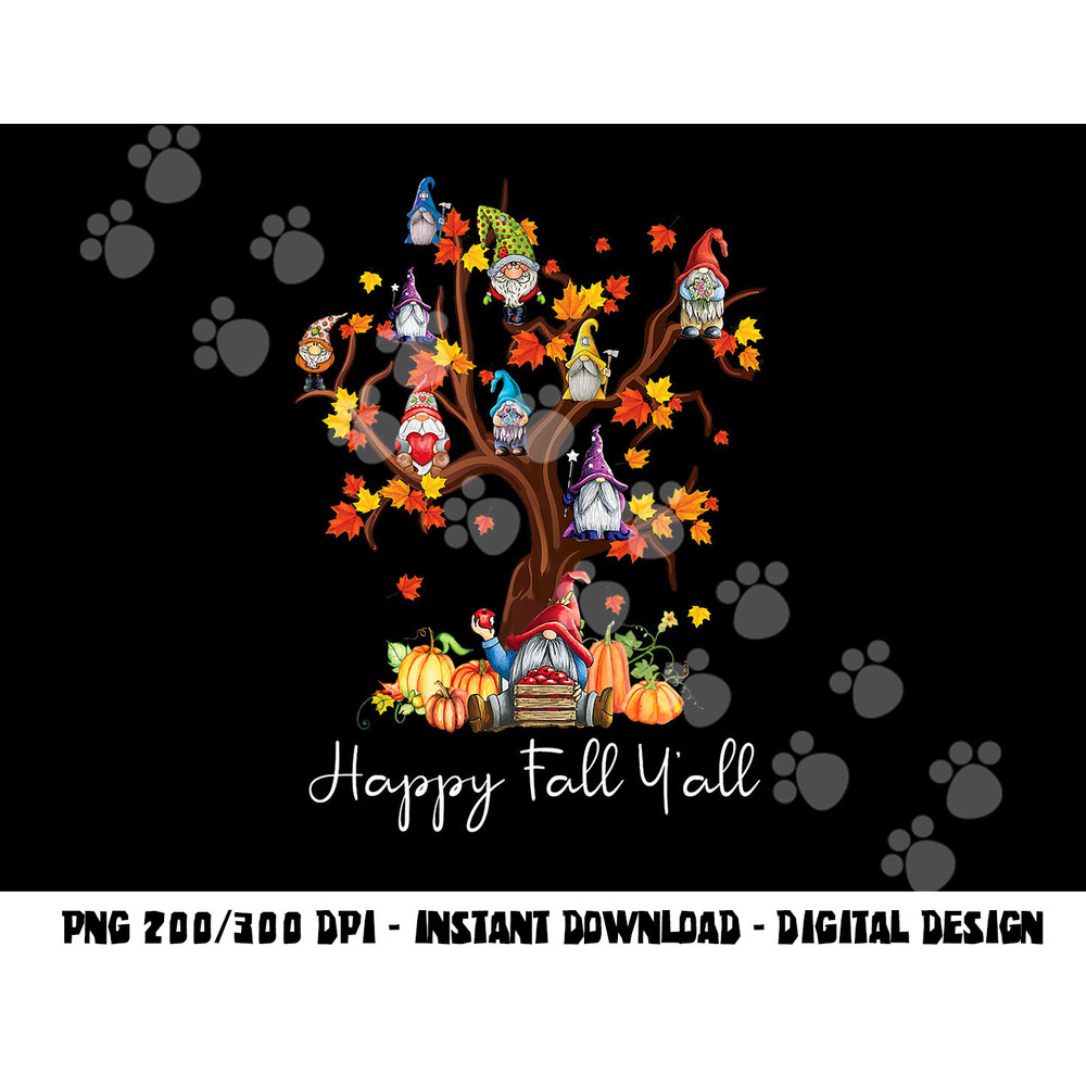 Happy Fall Y all Gnomes Pumpkin Autumn Tree Thanksgiving png, sublimation copy.jpg