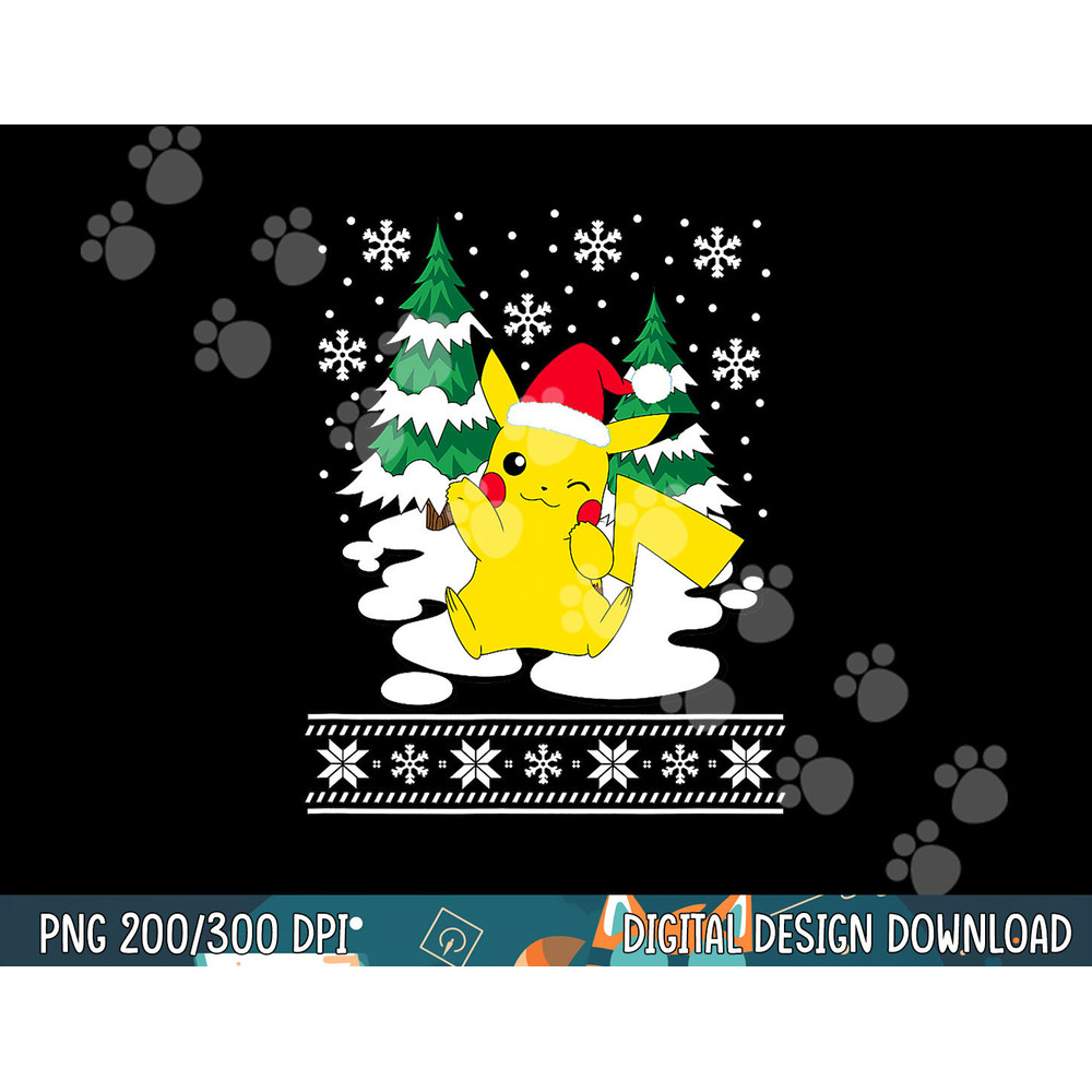 Pokemon Christmas Merry Pika  png,sublimation copy.jpg