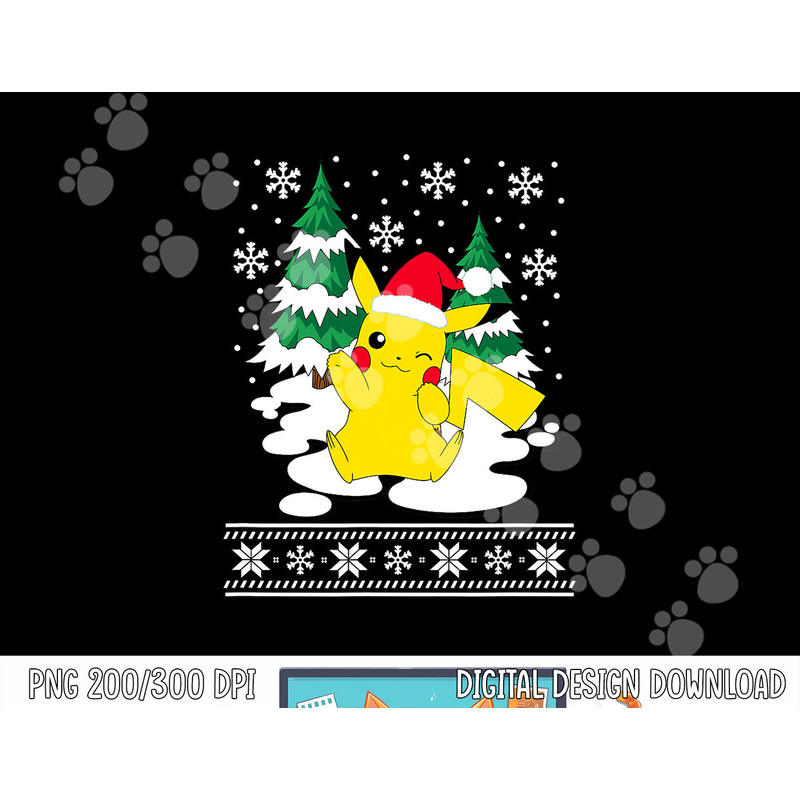 Pokemon Christmas Merry Pika png, sublimation copy.jpg