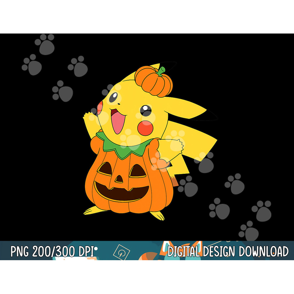 Pokemon Halloween Pikachu Pumpkin Costume png, sublimation copy.jpg