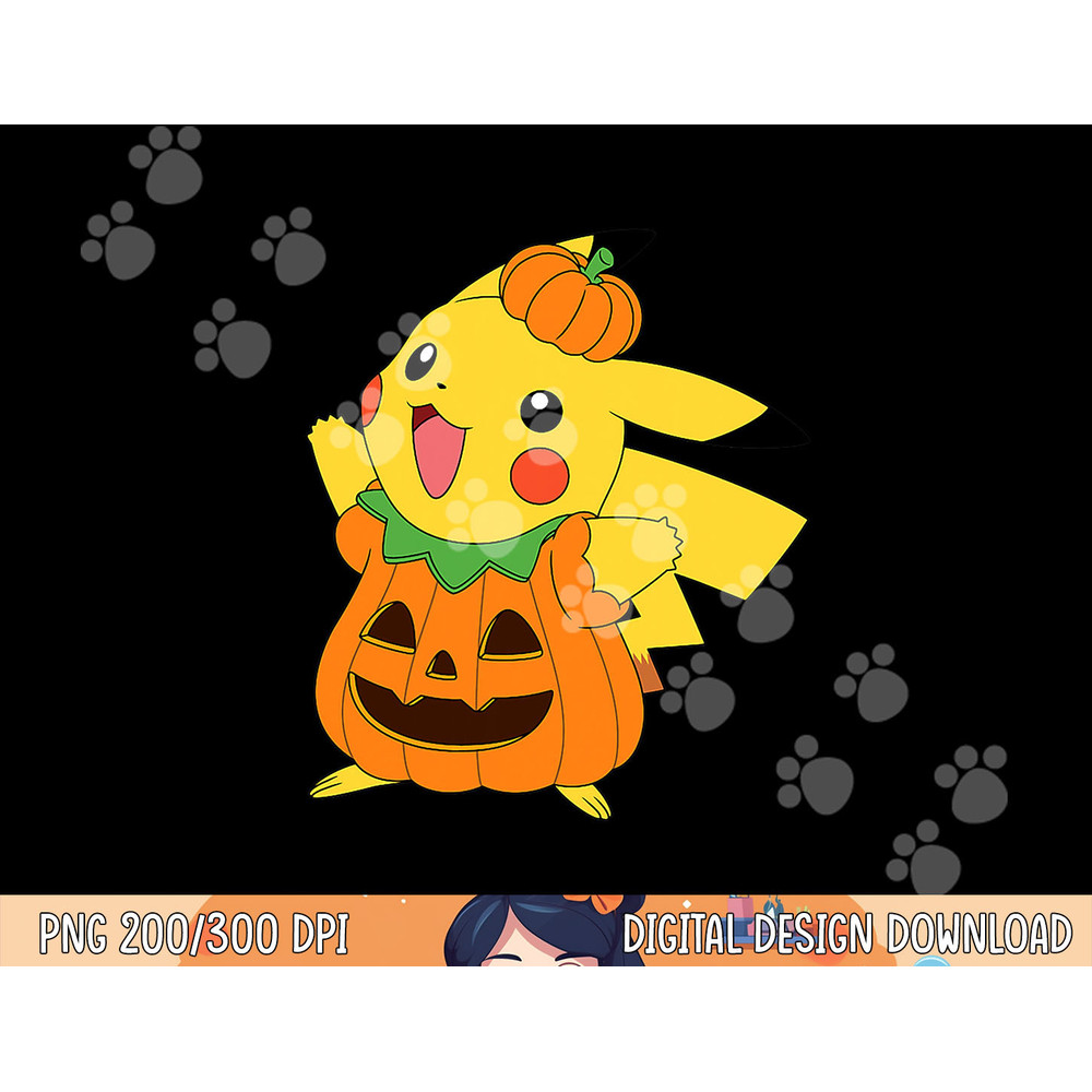 Pokemon Halloween Pikachu Pumpkin Costume png, sublimation copy.jpg
