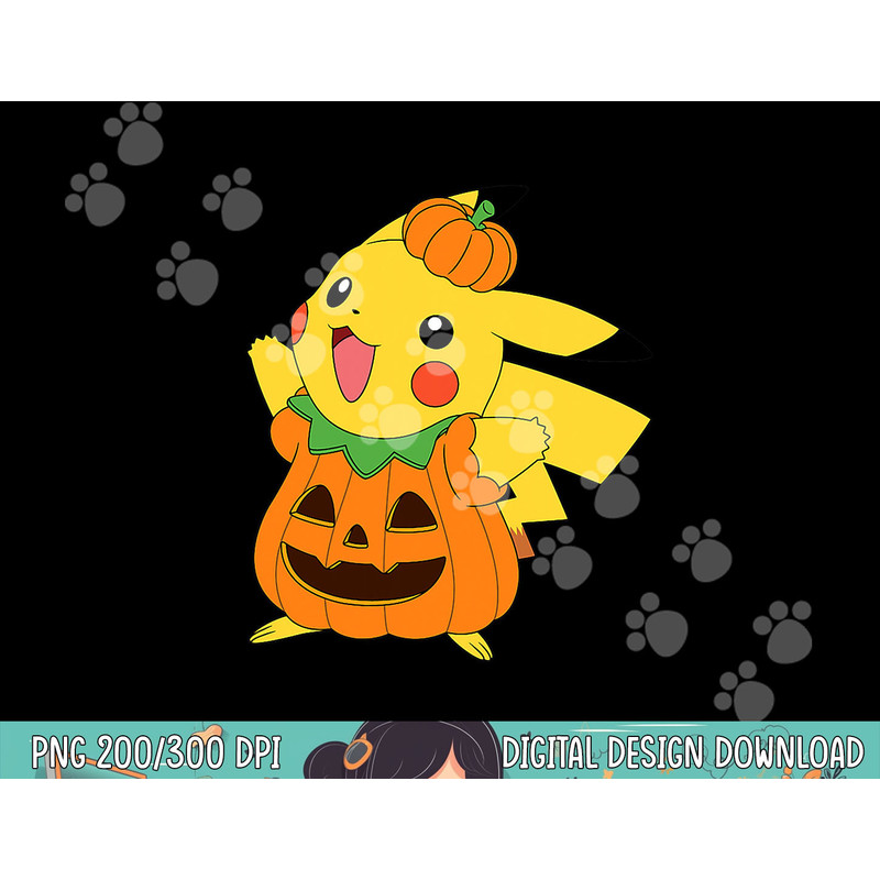 Pokemon Halloween Pikachu Pumpkin Costume png, sublimation copy.jpg